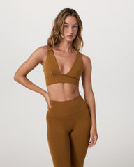 Vuori Vuori AllTheFeels™ Triangle Bra Women's Bra in Rum