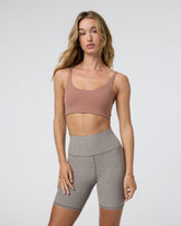 Vuori Yosemite Bra Sedona Brown Strappy Sports Bra