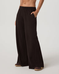 Vuori Waffle Wideleg Pant Women's Dark Java Waffle Knit Pants