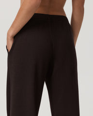 Vuori Waffle Wideleg Pant Women's Dark Java Waffle Knit Pants