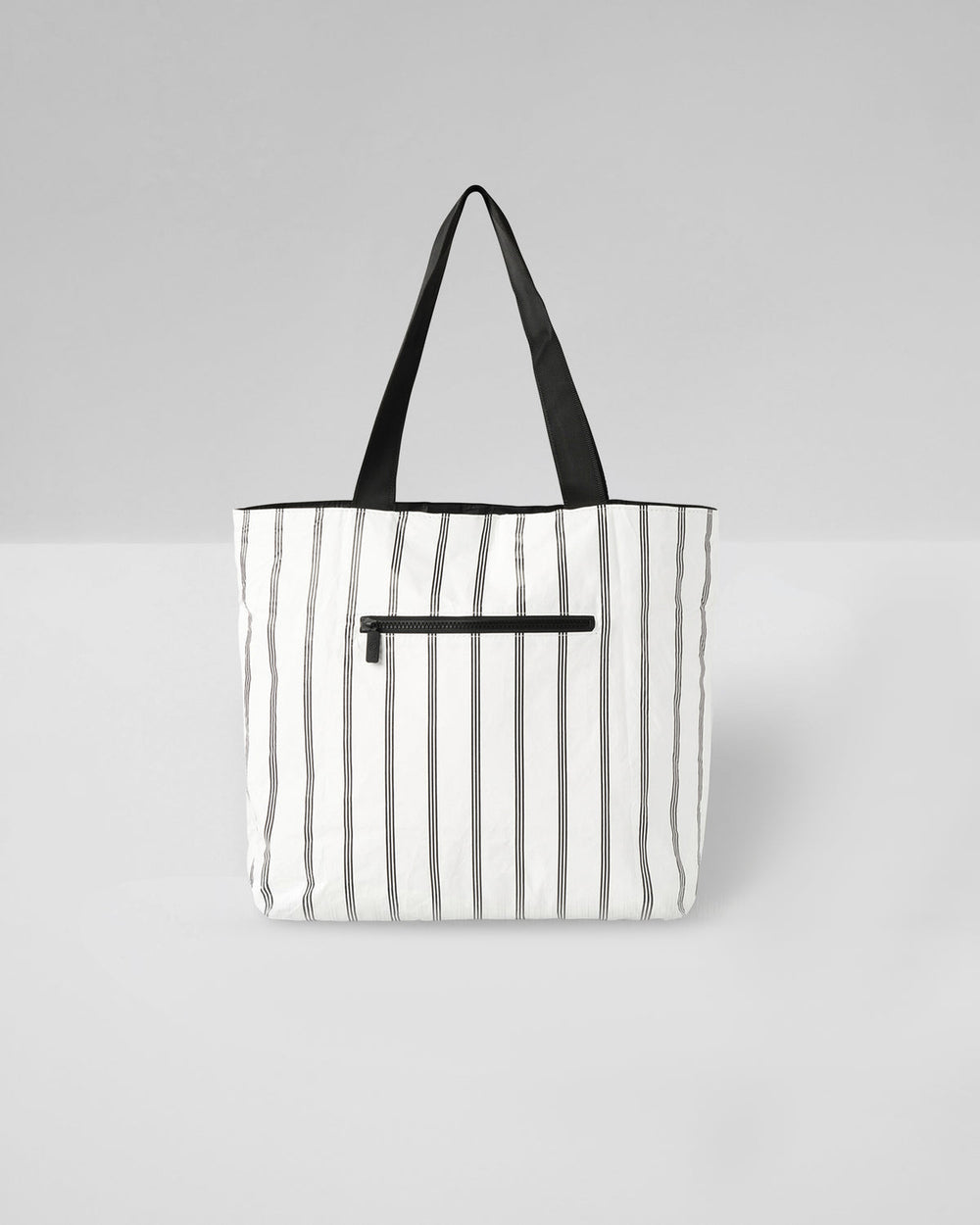 Vuori ALOHA-Day Tripper Black Charter Stripe Tote Bag