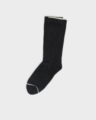 Vuori V1 Crew Sock Black Crew Socks Clothing