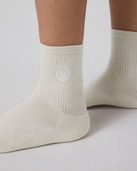 Vuori Half Crew Sock Salt Heather
