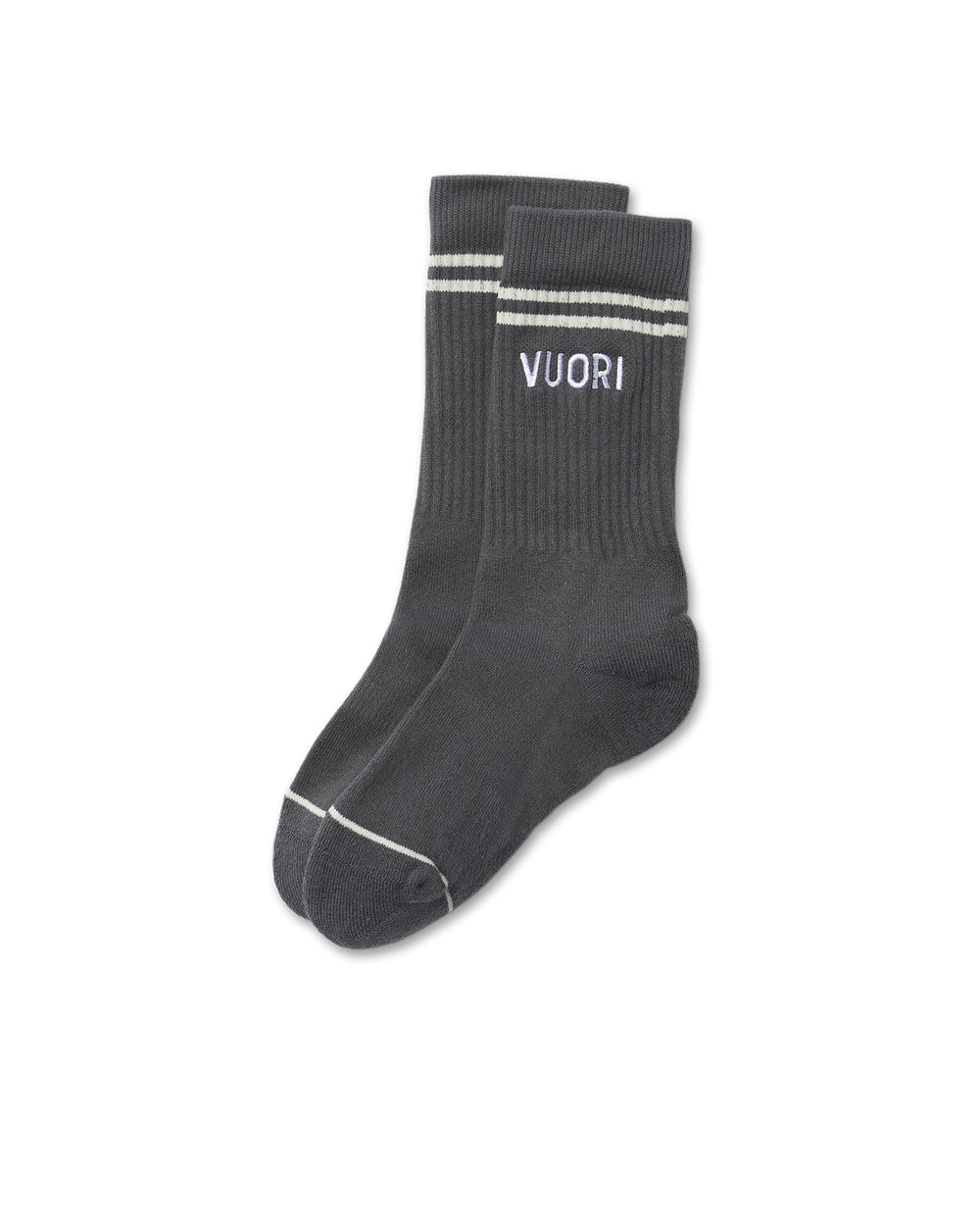 Vuori Vuori Crew Sock Charcoal Performance Crew Socks