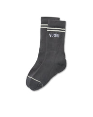 Vuori Vuori Crew Sock Charcoal Performance Crew Socks