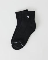 Vuori Quarter Crew V1 Sock 2.0 Black Quarter Crew Socks