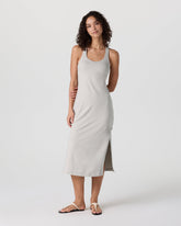 Vuori Halo Racerback Dress Ecru Heather