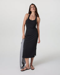 Vuori Halo Racerback Dress Solid Black