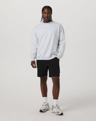 Vuori Restore Oversized Crew 2.0 Pale Grey Heather