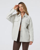Vuori Restore Shirt Jacket Salt French Terry Shirt