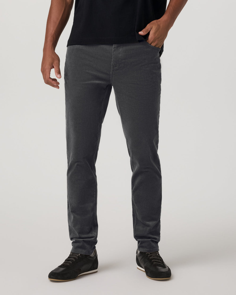 Vuori Optimist 5 Pocket Cord Pant Athletic Slim Fit Charcoal