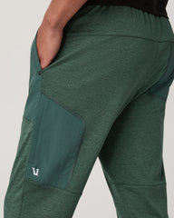 Vuori Men's Sunday Mixed Media Jogger 28" Agate Green Heather