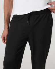 Vuori Men's Coronado Mixed Media Sweatpant 28" Black Heather
