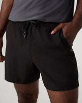 Vuori Kore Short Lined 5" Black Tonal Athletic Shorts