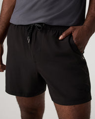 Vuori Kore Short Lined 5" Black Tonal Athletic Shorts