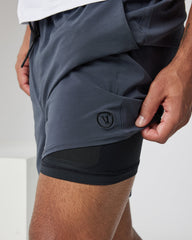 Vuori Elevate Kore Short Lined 7" Men's Navy Performance Shorts