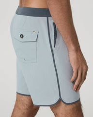 Vuori Cruise Boardshort 7" Men's Blue Haze Linen Swim Shorts