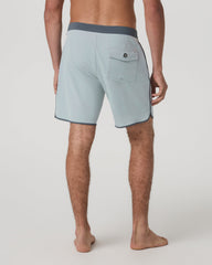 Vuori Cruise Boardshort 7" Men's Blue Haze Linen Swim Shorts