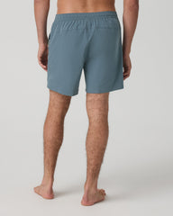 Vuori Maverick Volley Short Lined Men's Blue Sea Hybrid Shorts