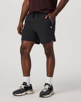 Vuori Crosscourt Short Unlined 7" Men's Black Tennis Shorts