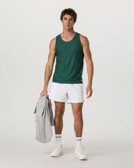Vuori Crosscourt Short Unlined 5" Men's White Tennis Shorts