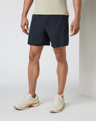 Vuori Qualify Run Short Lined 6" Men's Black Run Shorts