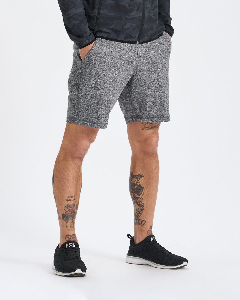 Vuori Ponto Short Men's Soft Heather Grey Shorts