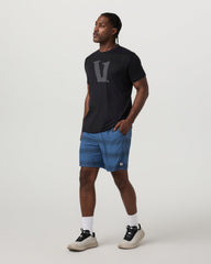 Vuori Kore Short Lined 7" Sea Gradient Stripe Athletic Shorts