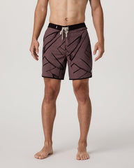 Vuori Cruise Boardshort Men's Dusty Plum Thatch Boardshorts