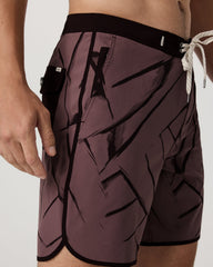 Vuori Cruise Boardshort Men's Dusty Plum Thatch Boardshorts