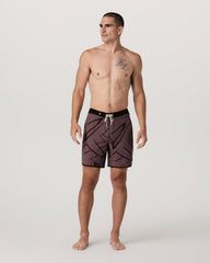 Vuori Cruise Boardshort Men's Dusty Plum Thatch Boardshorts