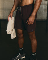 Vuori Grafton Short Lined 7" Men's Raisin Training Shorts