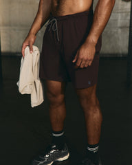 Vuori Grafton Short Lined 7" Men's Raisin Training Shorts