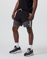 Vuori Kore Short X1 Lined Classic Fit 7" Black/Dark Pewter/Salt