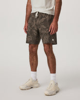 Vuori Banks Session Short Unlined 7" Root Earth Linen Texture