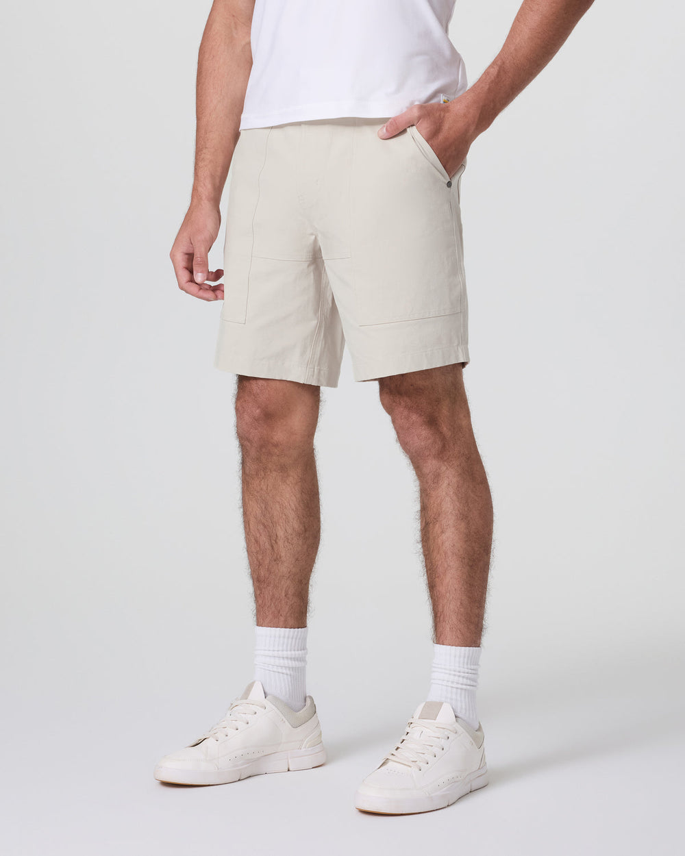 Vuori Barren Short Men's Oatmeal Outdoor Shorts