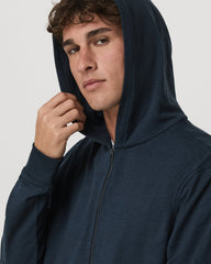 Vuori Coronado Full Zip Hoodie 2.0 Men's Midnight Heather Jacket