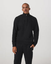 Vuori Seaside 1/2 Zip Classic Men's Black Pullover