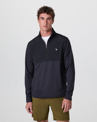 Vuori Sunday Element Half Zip Black