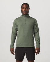 Vuori Coronado Half Zip Men's Light Oregano Heather Pullover