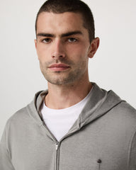 Vuori Ponto Full Zip Hoodie Men's Driftwood Heather Hoodie