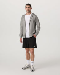 Vuori Ponto Full Zip Hoodie Men's Driftwood Heather Hoodie