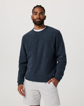 Vuori Beach Fleece Crew Men's Ink Heather Crewneck
