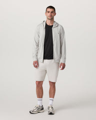 Vuori Ponto Full Zip Hoodie Men's Salt Heather Hoodie