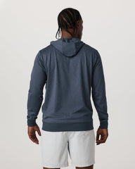 Vuori Sunday Hoodie 2.0 Men's Azure Heather Athletic Hoodie