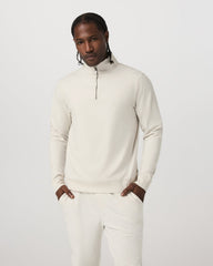 Vuori Coronado Half Zip Men's Ivory Heather Pullover