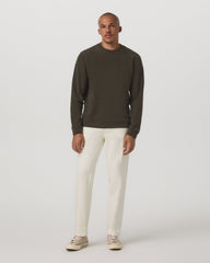 Vuori Beach Fleece Crew Men's Dark Oregano Heather Sweatshirt