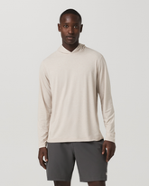 Vuori Men's Long Sleeve Everyday Fitness Hoodie Oatmeal Heather