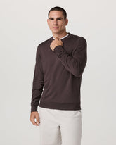 Vuori Ponto Performance Crew Men's Sangria Heather Crew Neck