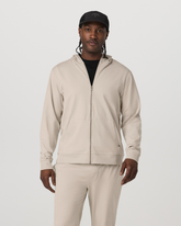 Vuori Men's Coronado Full Zip Hoodie 2.0 Limestone Heather
